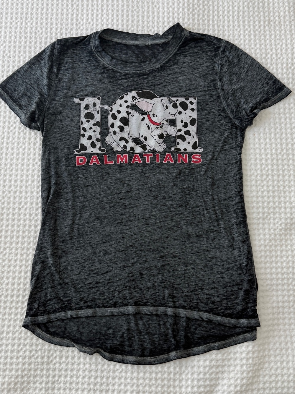 Disney Vintage 101 Dalmatians Womens T Shirt Grey Small